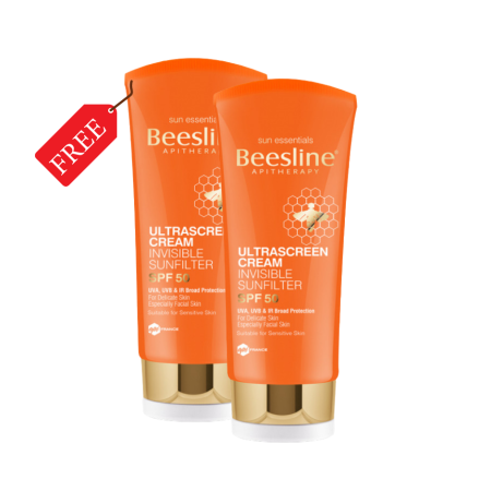 Beesline ULTRASCREEN CREAM INVISIBLE SUNFILTER SPF 50 (1+1 FREE)