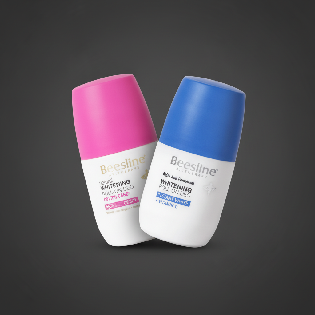Beesline Whitening Roll-On Deodorant Cotton Candy +White