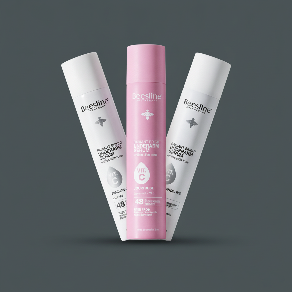 Beesline Radiant Bright Underarm Serum – Jouri Rose + Brightening Deo-Serum Spray