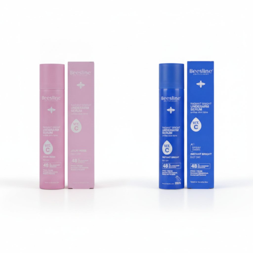 Radiant Bright Underarm Serum Vit C Spray 48h Instant Bright + Jouri Rose