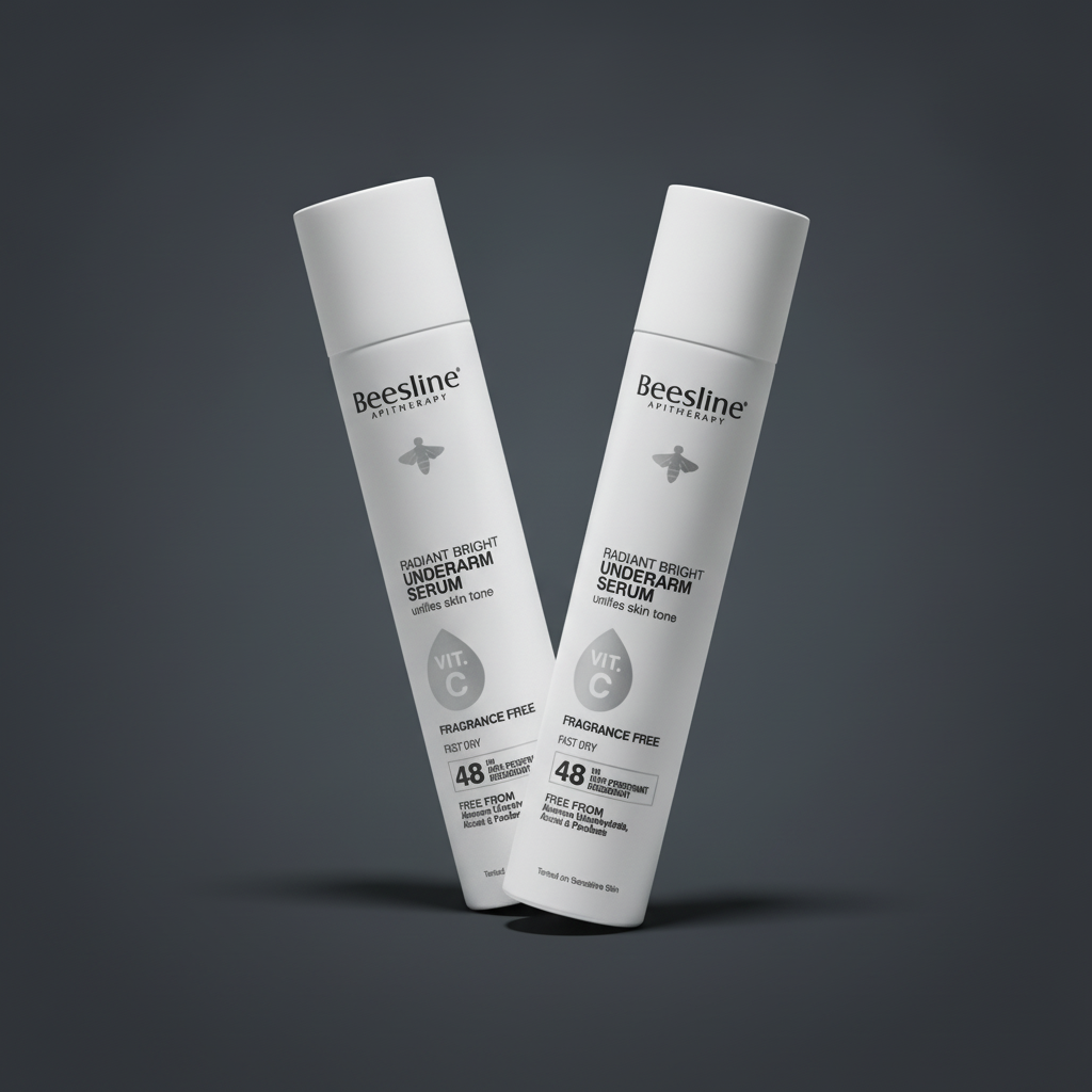 Beesline Radiant Bright Underarm Serum – Brightening Deo-Serum Spray – Fragrance-Free 1+1