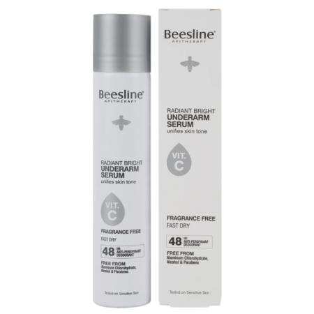 Beesline Radiant Bright Underarm Serum Vit C Spray 48h FRAGRANCE FREE- 150ml