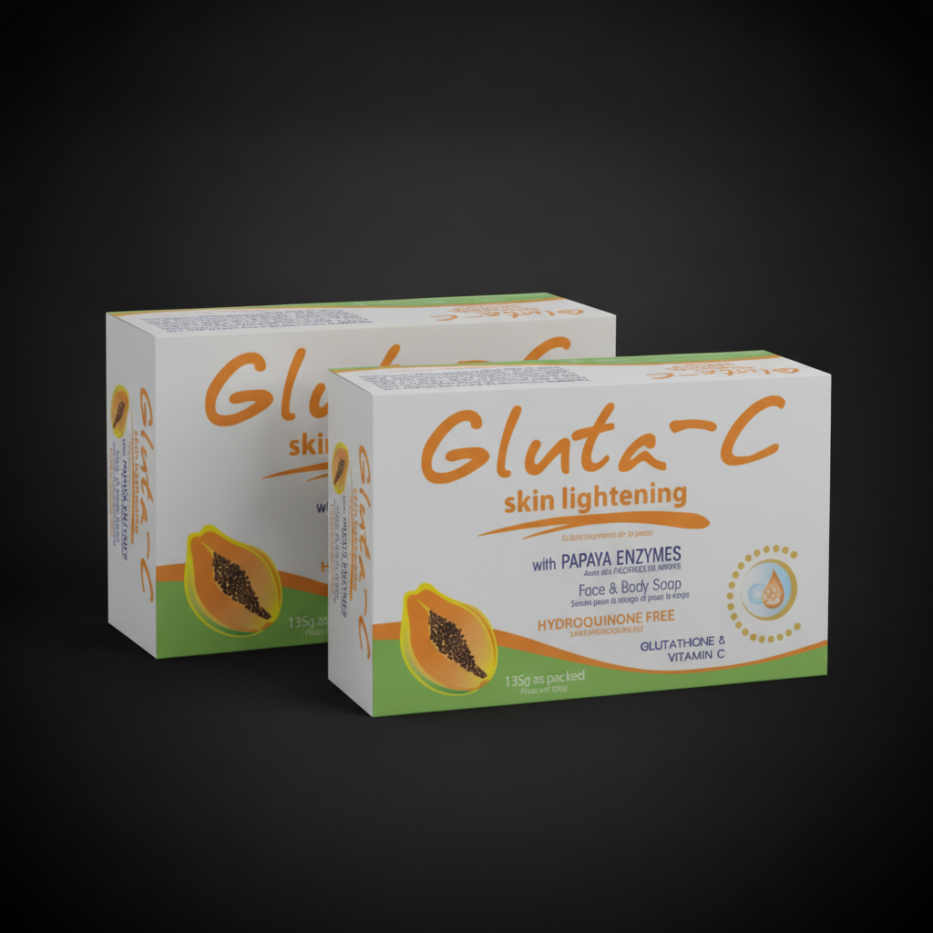 Gluta-C Skin Lightening Soap With Papaya Exfoliants 1+1